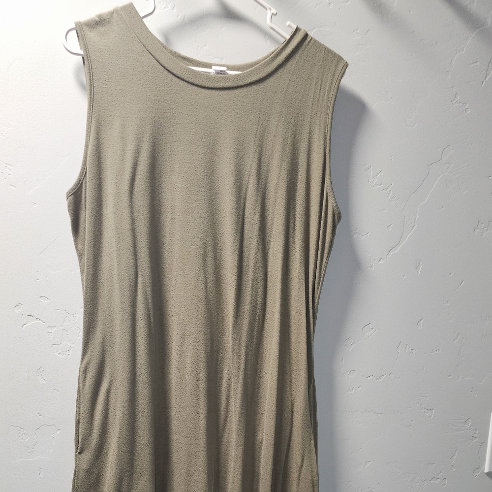 Maternity Olive Green Maxi Dress - L